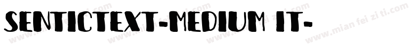 sentictext-medium it字体转换
